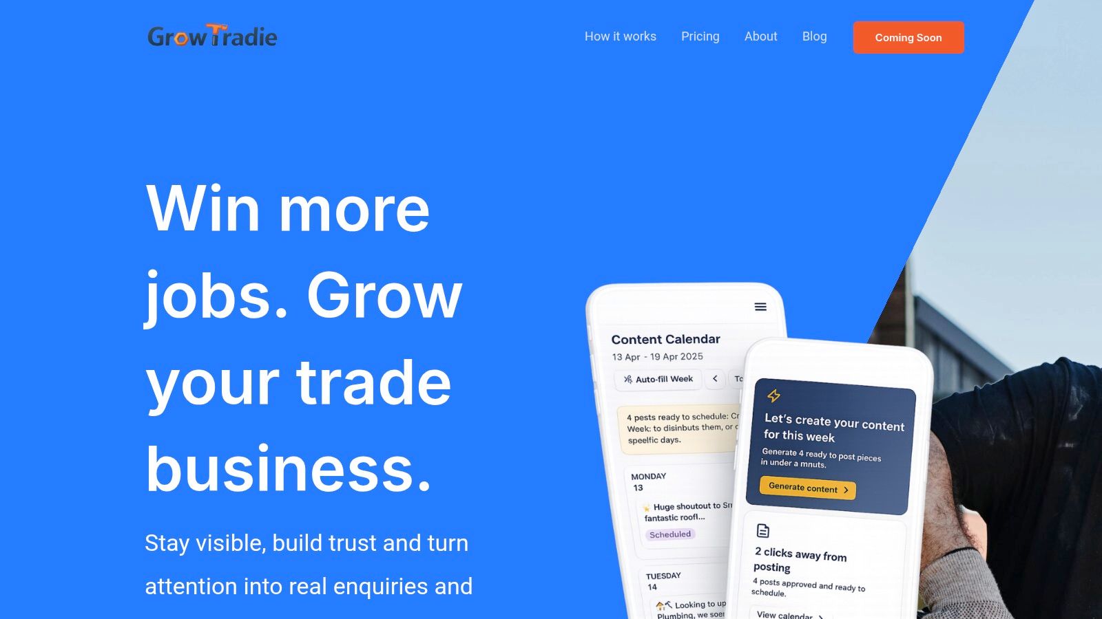 Screenshot from https://growtradie.app/