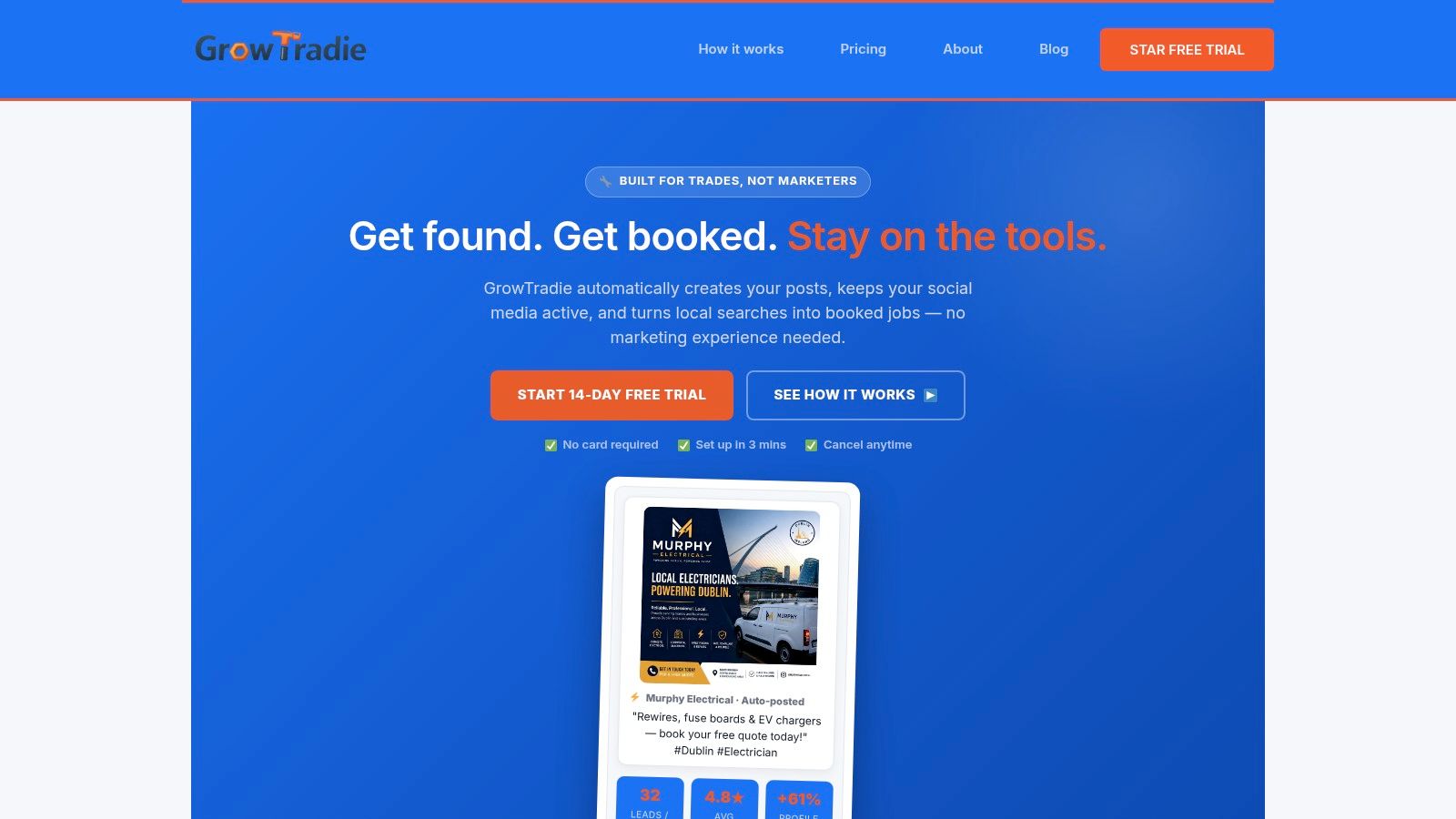 Screenshot from https://growtradie.app